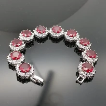 Модные ювелирные украшения gzjy Белый Золотой Цвет Красный AAA кубическое цирконовое колечко цепочка браслеты для женщин