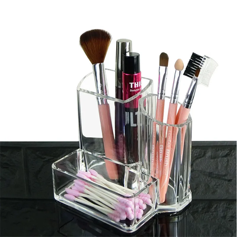 

Cosmetic Storage Box Clear Lipstick Makeup Box Makeup Brushes Organizer Pencil Lipstick Holder Makeup Tools Organizer Case