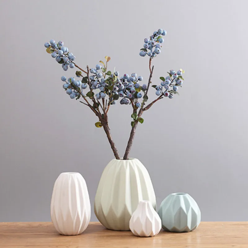 الزهور زهرية غرفة المعيشة الحديثة الحد الأدنى المجففة الجدول التلفزيون مجلس الوزراء الديكور السيراميك ديكور المنزل حلية الراقية الزفاف هدي...