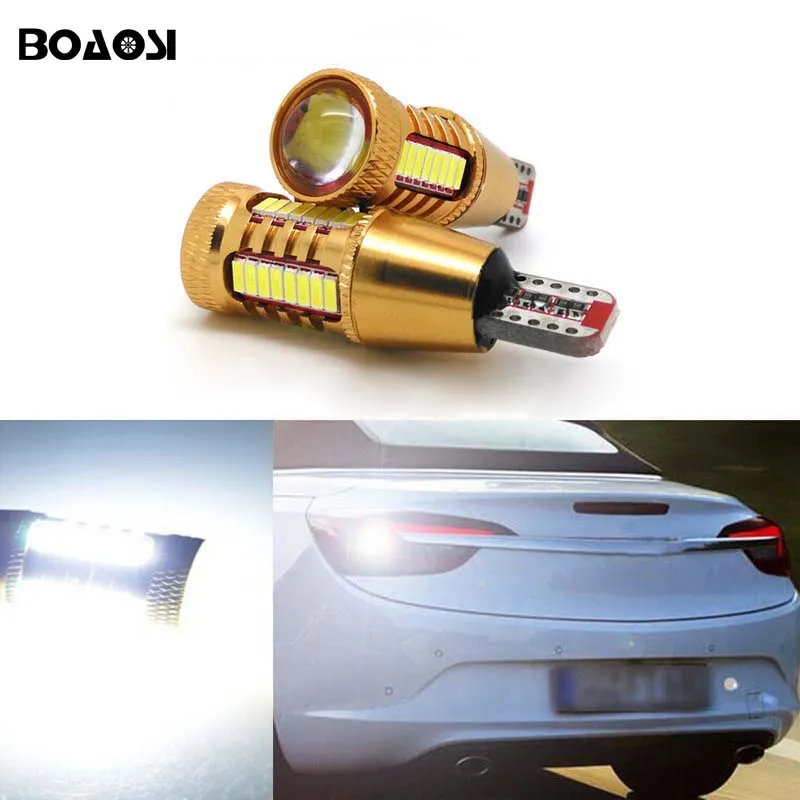 Светодиодный фонарь заднего хода BOAOSI 2x T15 W16W CANBUS чип Samsung 4014 для Opel Combo Box Meriva B Mokka