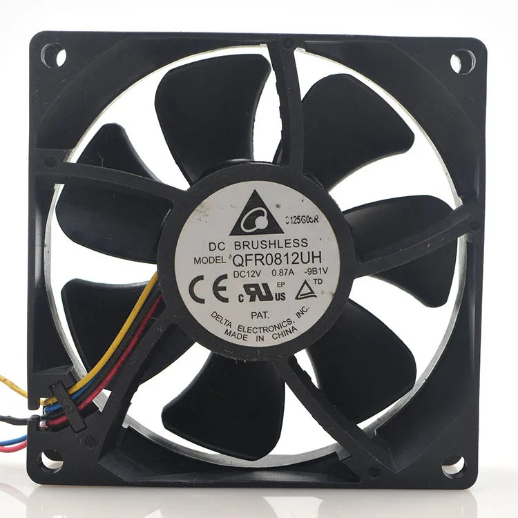 New original QFE0812UH 8CM 12V 0.87A 8025 PWM intelligent temperature