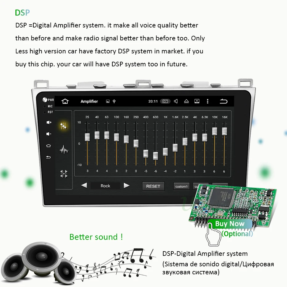 Top 10.1" IPS screen DSP 4G 64G Android 9.0 Car GPS For Mazda 6 2008-2015 STEREO PC support BOSE AUDIO system NO dvd player 7