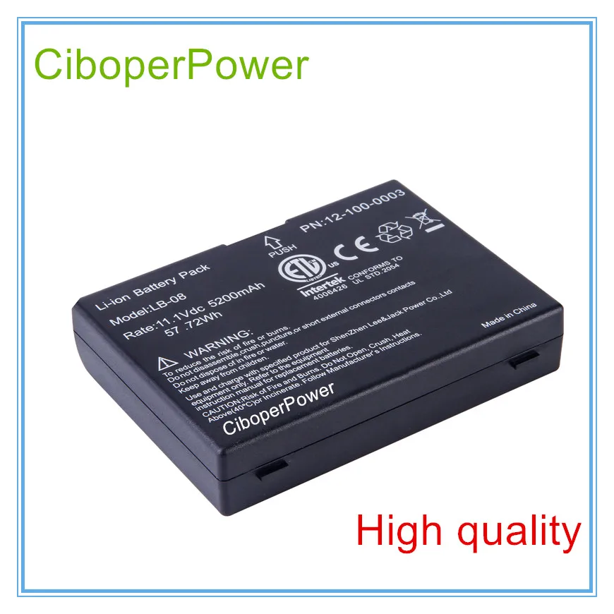

Medical Rechargeable Battery Li-Ion 11.1V 5200mAh Replacement for 12-100-0003 LB-08 A5,A6,A8 ,Q3,V6 Batteries