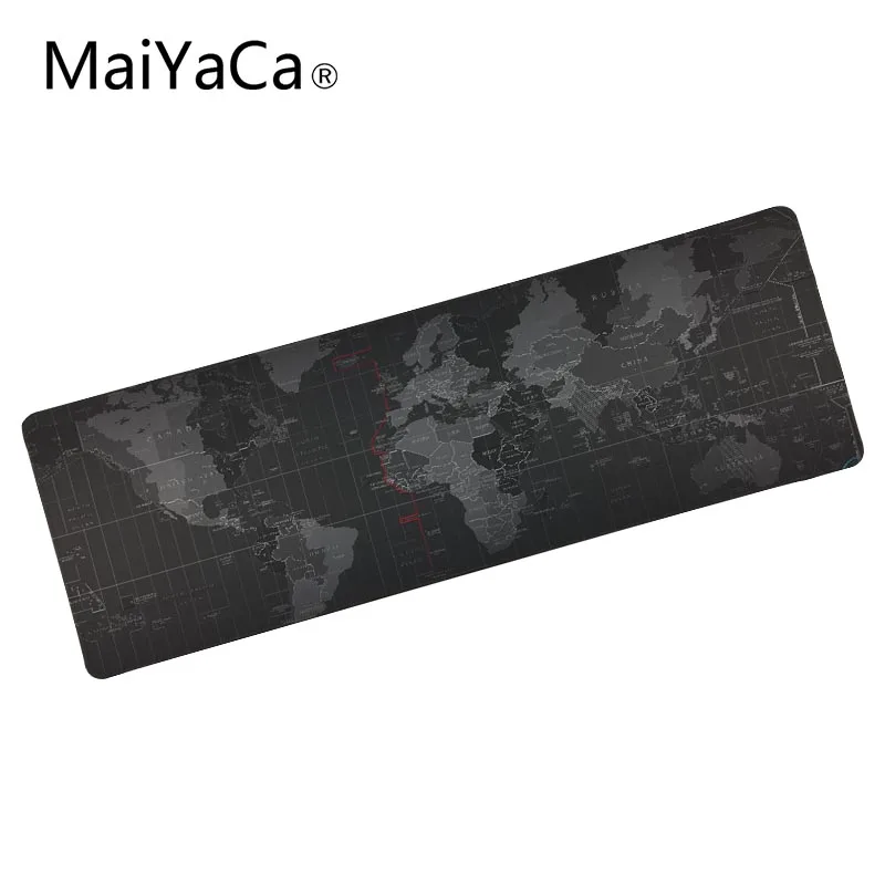 MaiYaCa Новый Модный черный коврик для мыши с картой старого мира клавиатуры Notbook PC