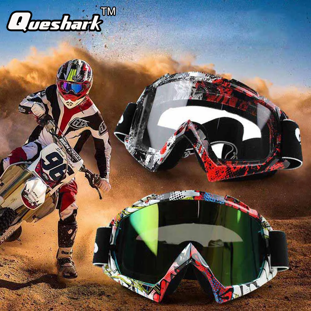 Racing Off Road Motocross font b Goggles b font Tinted UV Stripe font b Motorcycle b