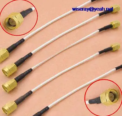 

DHL/EMS 40PC 15cm SMA Male to SMA Male pigtail Crimp RG316 cable Jumper Conversion Links-A7