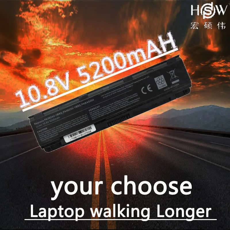 

HSW Laptop Battery for toshiba C805 C805D C840 C840D battery C845D C850 C850D C855 C855D C870 C870D C875 C875D PA5024 battery