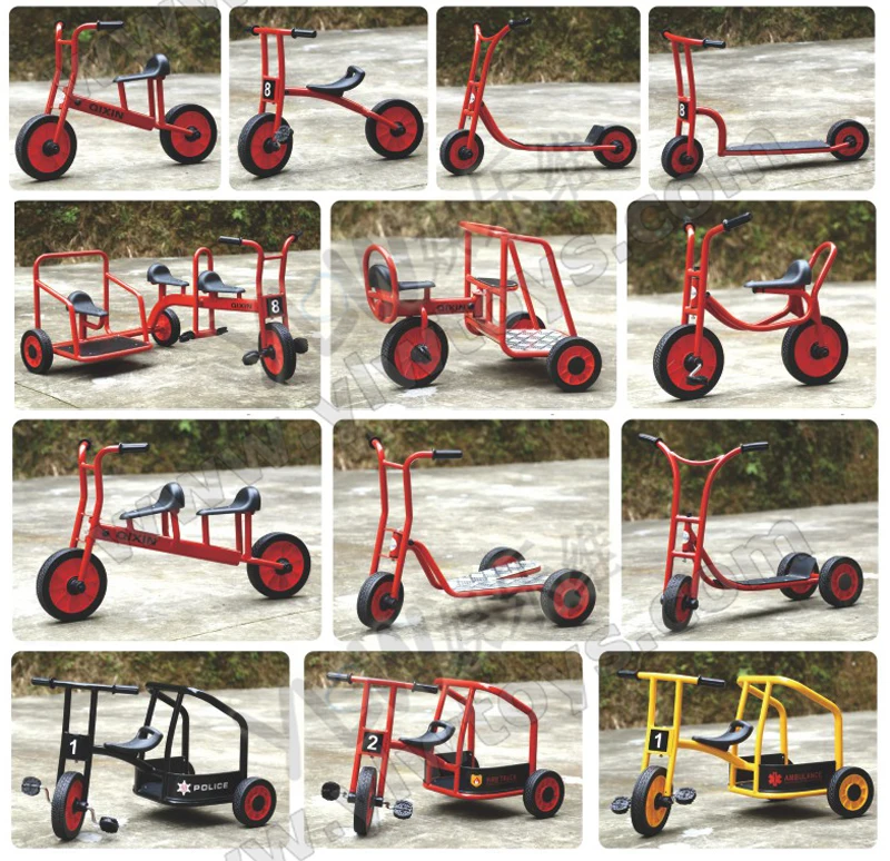 Cheap customized school bicycle,children three wheel scooter,kids steel pedicab bike 6