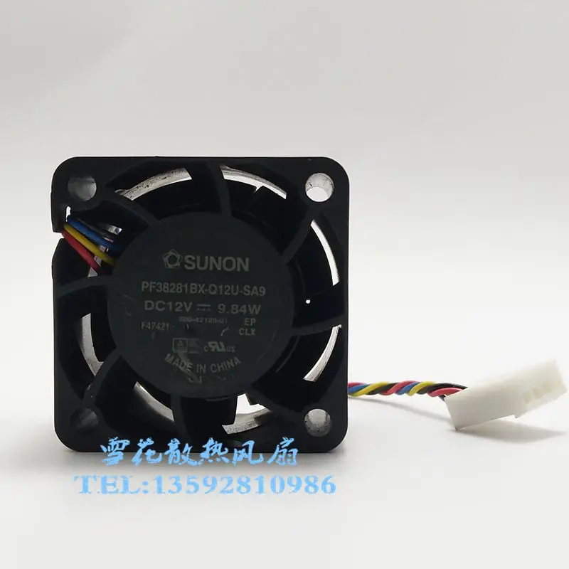 SUNON PF38281BX-Q12U-SA9 Сервер вентилятор охлаждения 3 DC 12V 9,84 W 30x30x28 мм