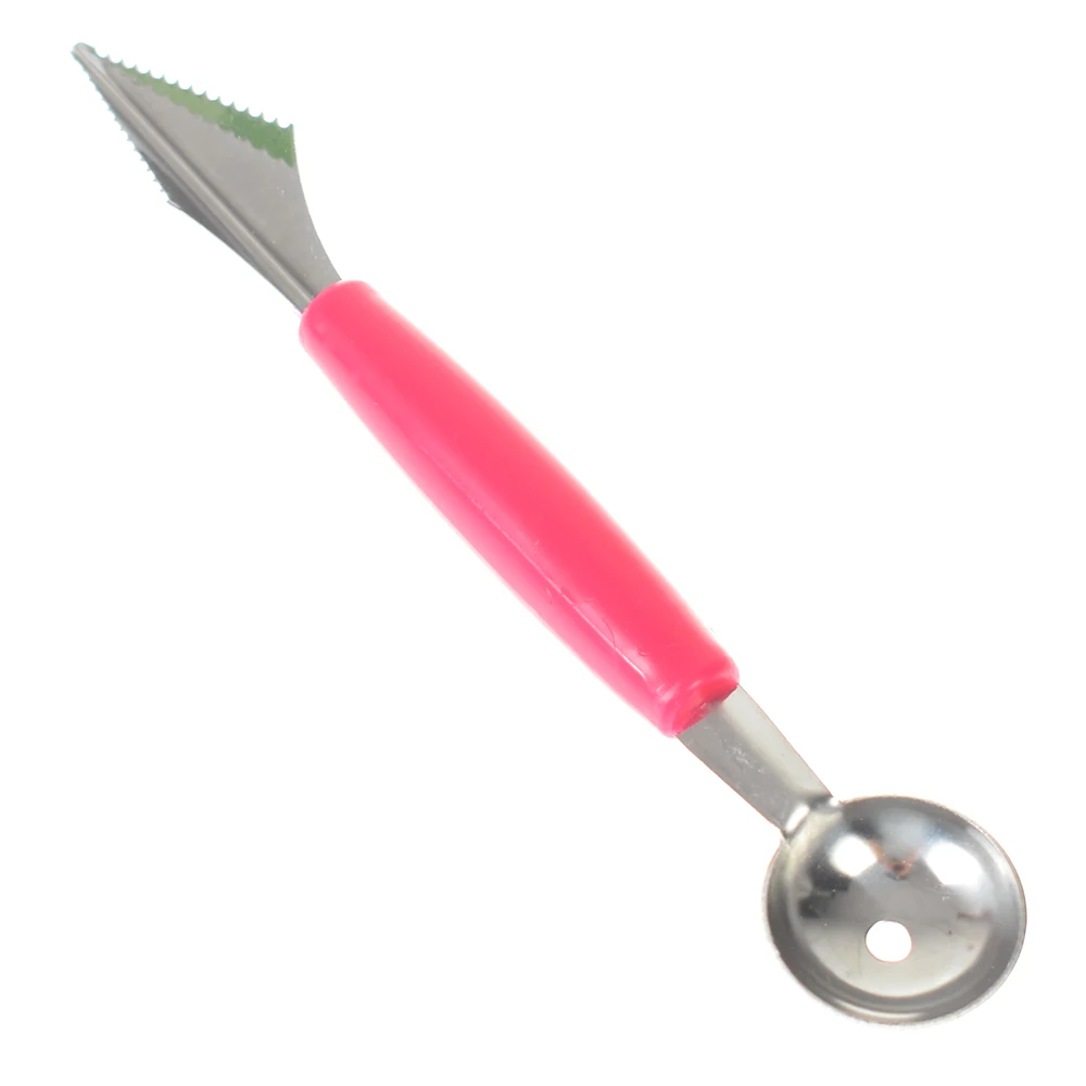 

Double-End Multi Function Stainless Steel Fruit Baller Carving Knife Ice Cream Scoop Spoon Kitchen gadgets cook Tools