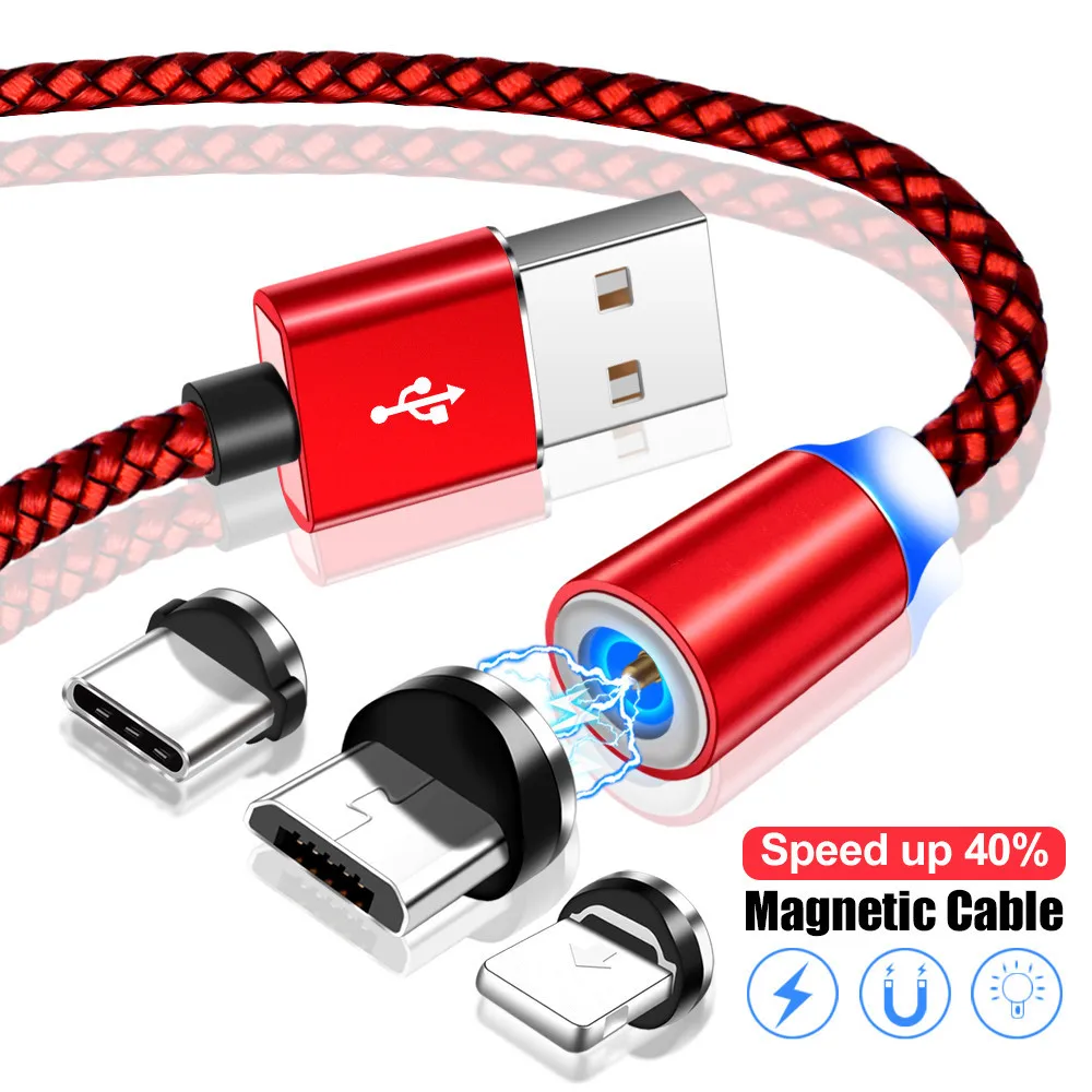 Магнитный зарядный кабель Micro USB Type C для Huawei Samsung Xiaomi Redmi LG Nokia Asus HTC|Кабели