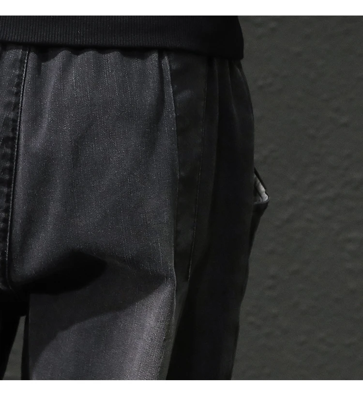 Плюс Размеры осенние новые джинсы Для мужчин модные ботильоны 2018 Длина шаровары свободные Винтаж уличной хип-хоп джинсовые брюки Для