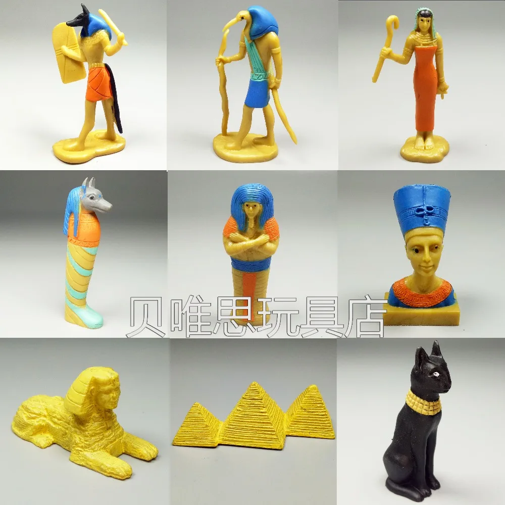 Solid Pvc Figureancient Egyptian Jackal Gods Gods Lion Gods Face
