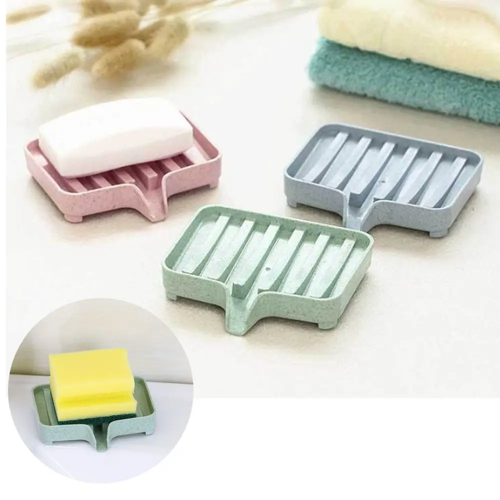 

1 pc Bathroom Draining Soap Box Drainage Soap Dish Storage Box Kitchen Tub Sponge Storage Cup Rack Soap Holder Draining Set