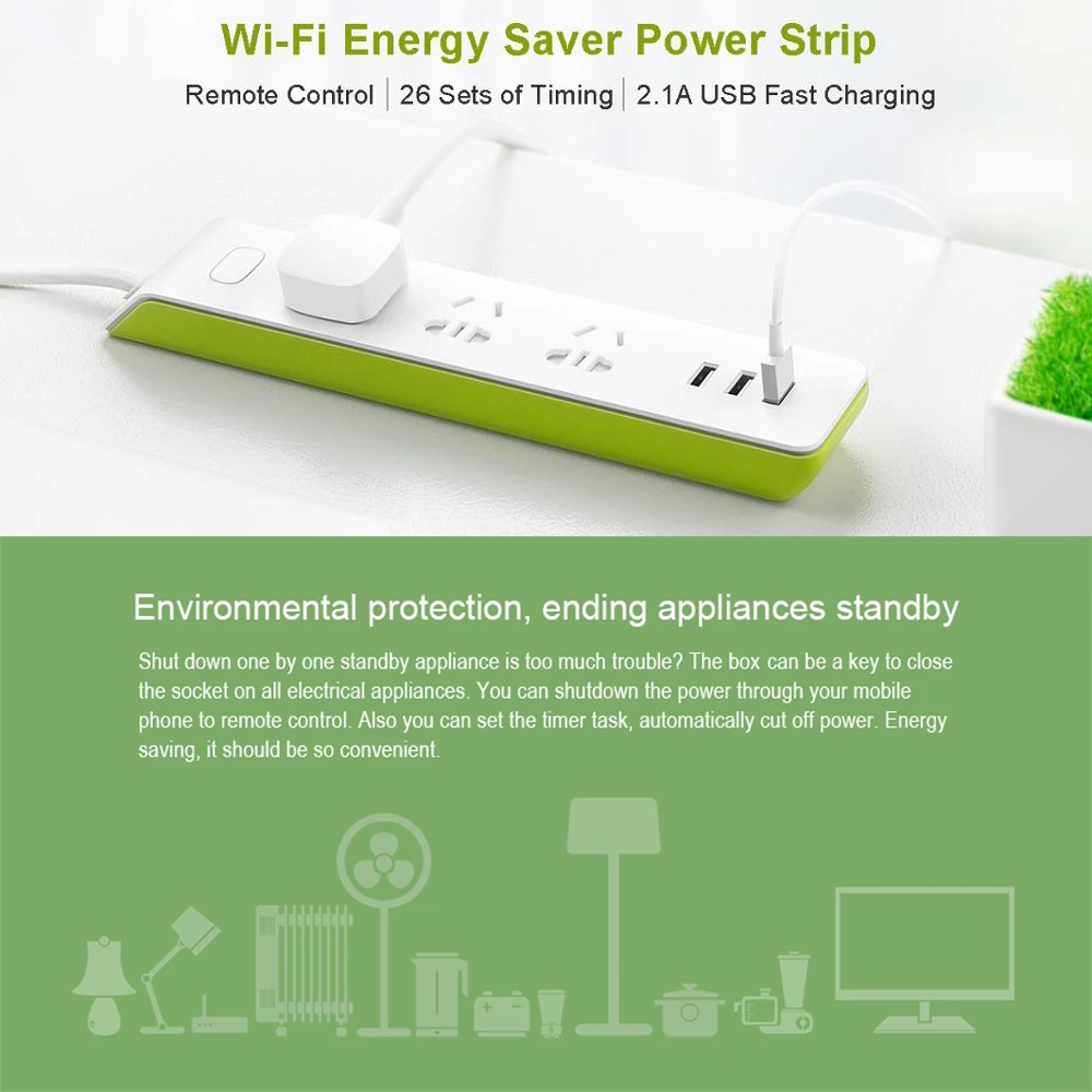 Оригинальный MP2 Wi Fi переключатель Broadlink с 3 розетками и USB разъемом 4G адаптер