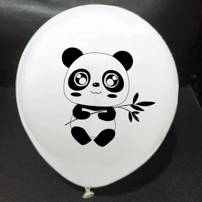 

New Cartoon Panda Foil Balloons Birthday Party Decor Kids Inflatable Toys White Latex Balloon China Panda Globos Children's Ball