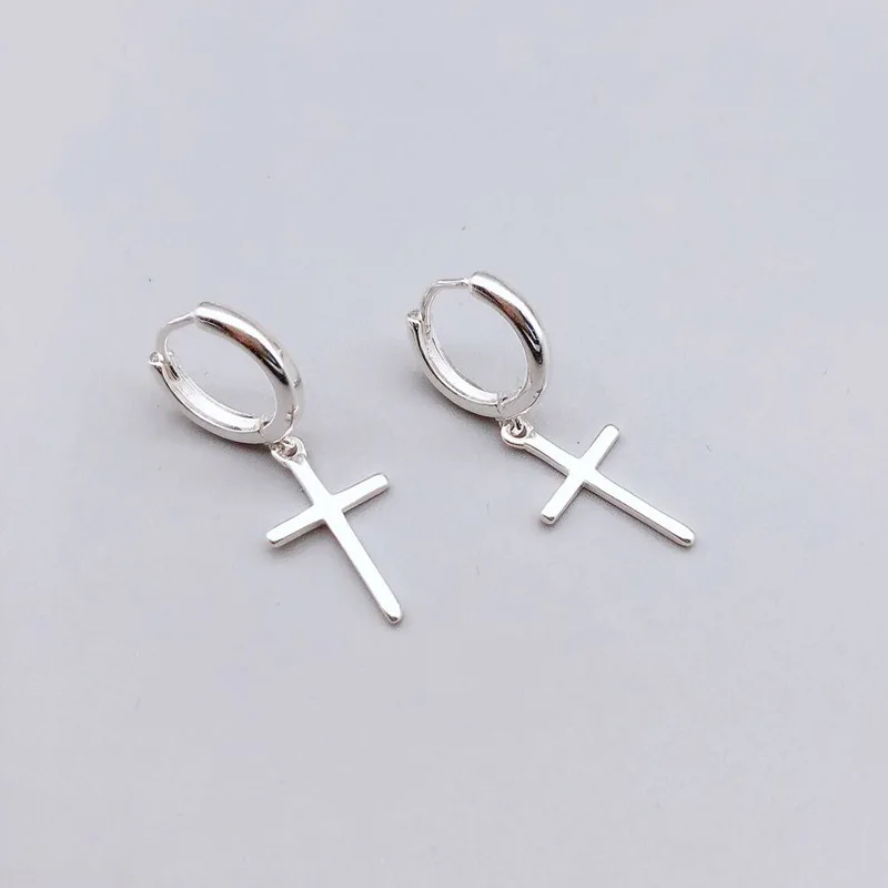 

REETI 925 Sterling Silver Earrings Cross Stud Earrings For Women Gift earings fashion jewelry