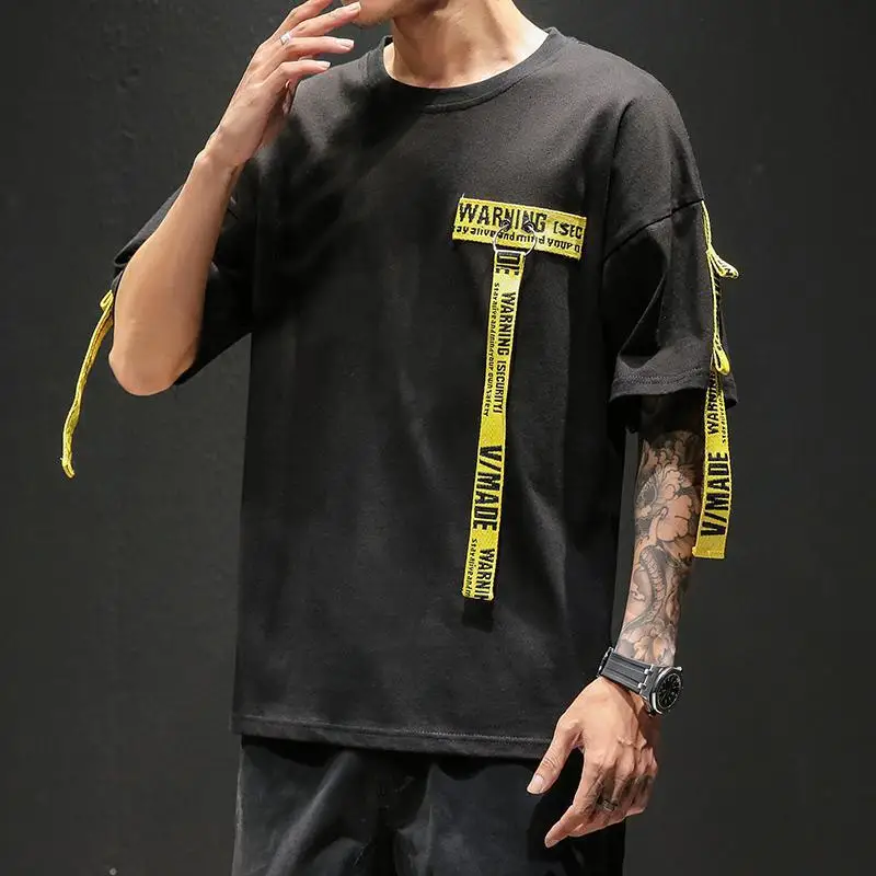 

M-5XL Plus Size Mens Tshirts Summer Oversized Short Sleeve Vintage Tee Shirts Streetwear Men Clothes 2019 T Shirt Men XXXXXL