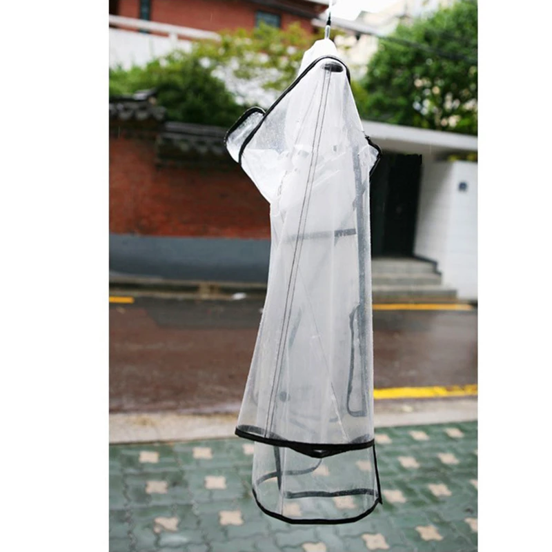 Raincoat Plastic Womens Girls Transparent Rain Coat Pluie Cape Randonnee Poncho Outdoor Raincoat Cloaks For Women QQG274