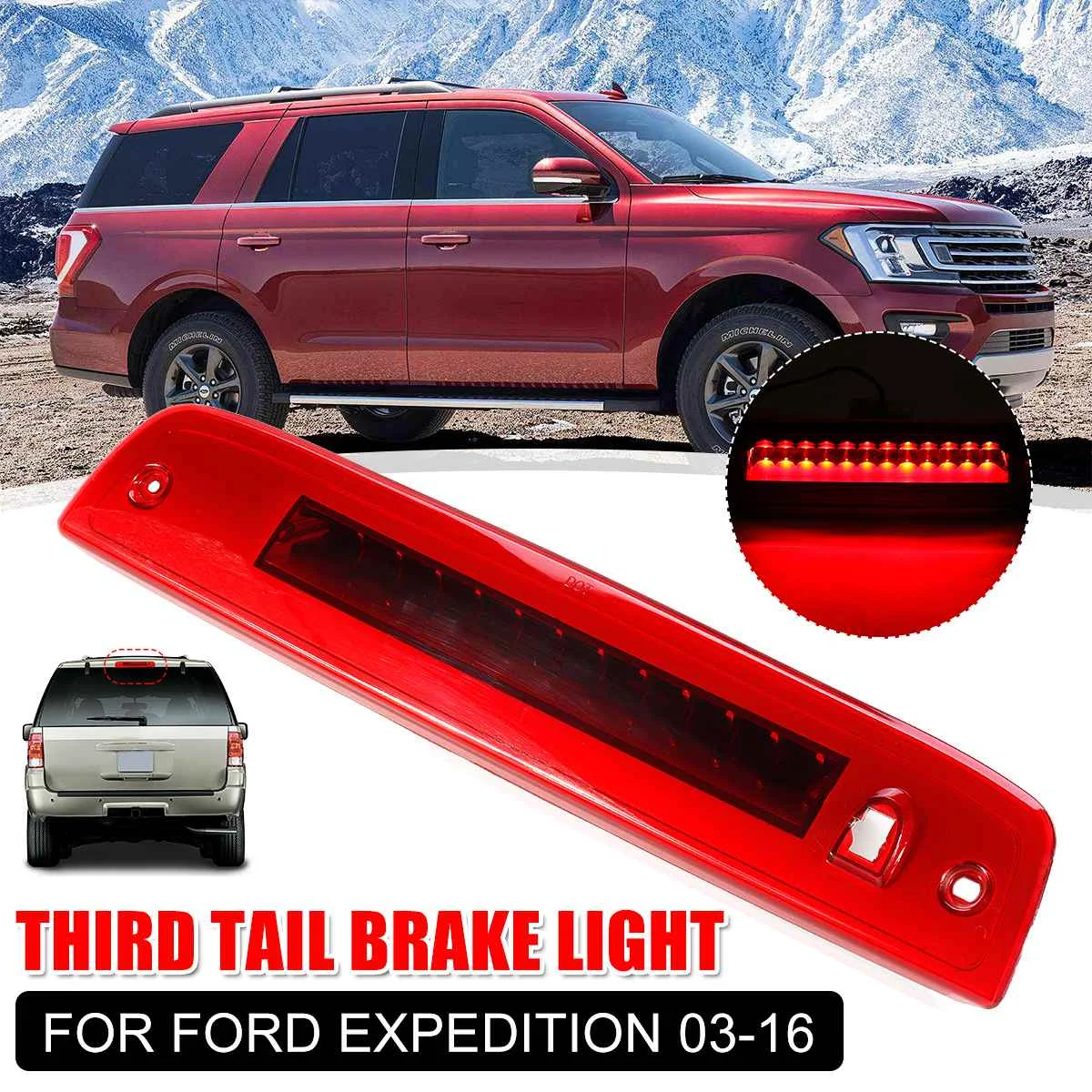 

Car Third 3rd Tail Brake Light High Mount LED Lamp Bar DOT Approved For Ford Expedition/Lincoln Navigator 2003-2016