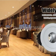 Контурный 120 мм небольшой светильник высокой мощности, 100лм/Вт accent светильники Высококачественный чип COB14w 1500лм утопленный свет вырезанное отверстие 110 мм