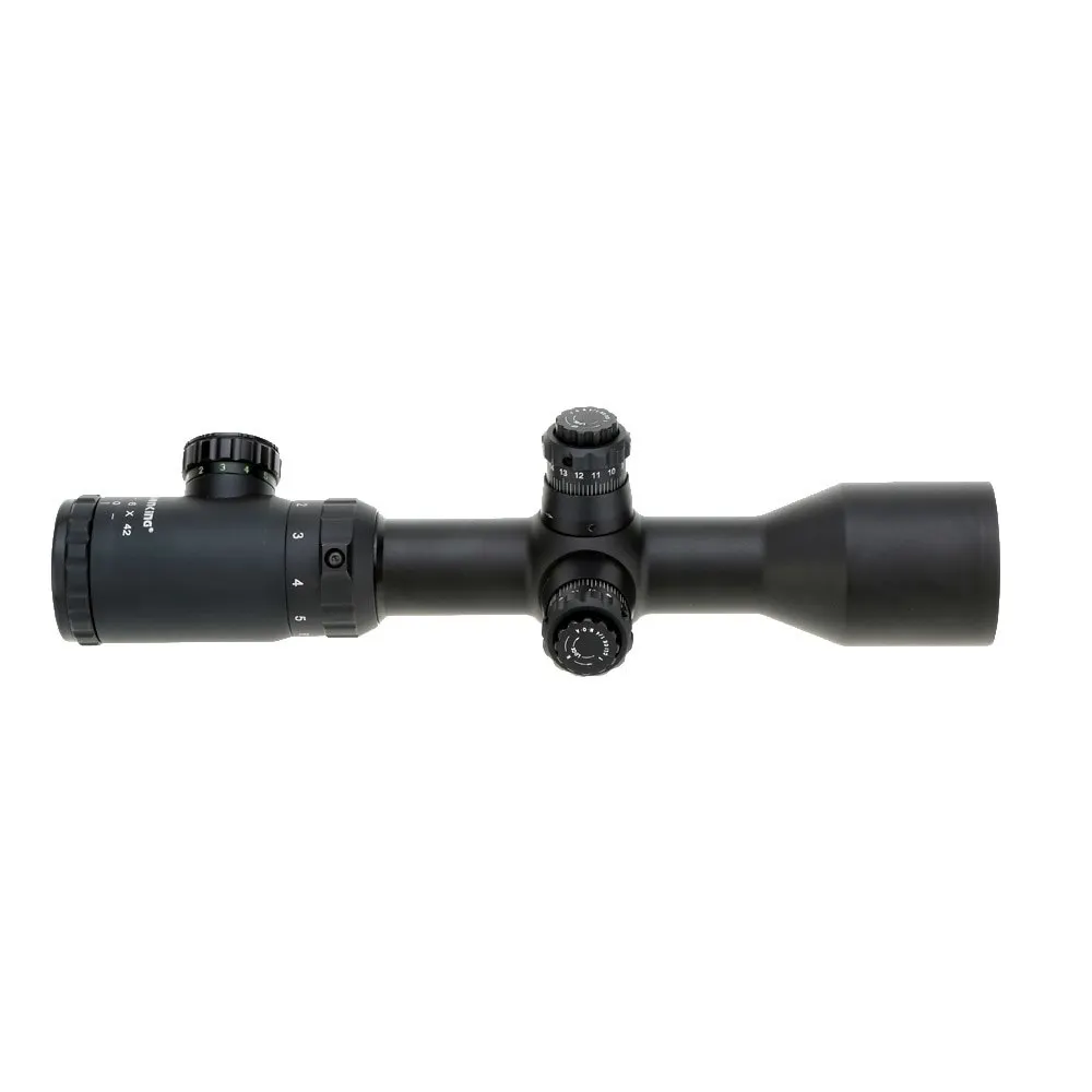 

Visionking Hunting Riflescope 1.5-6X42DL High Quality Illuminated Red Green Mil-dot Sight Scope Sniper Riflescope for Hunting