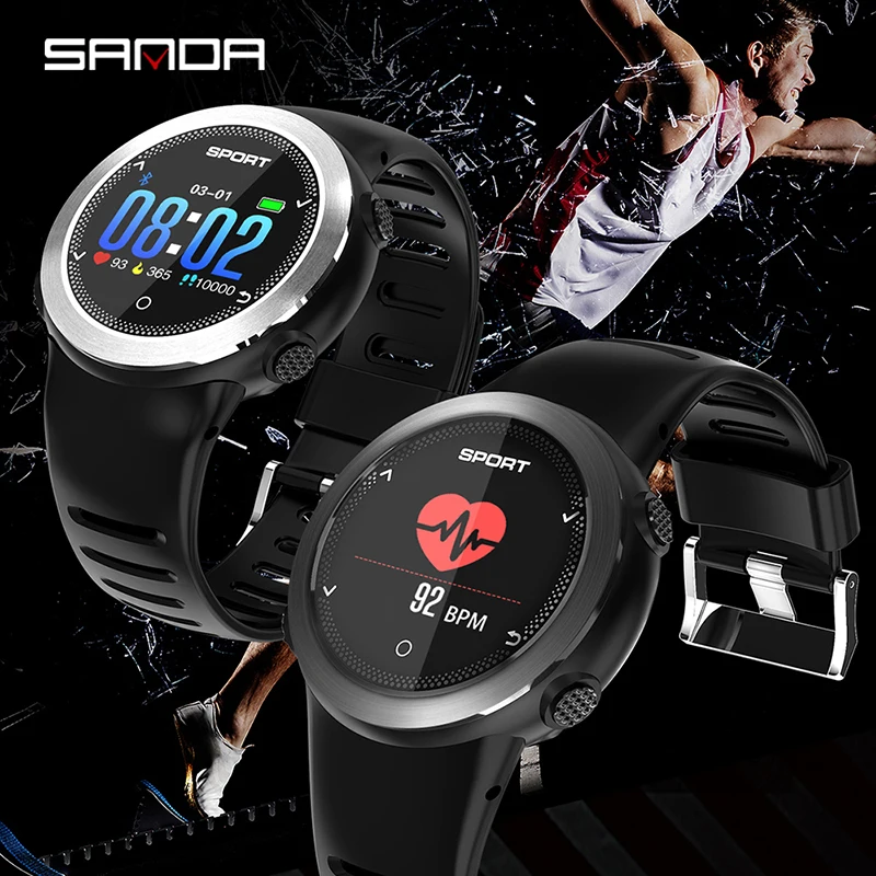 

HZ181 Smart Watch IP68 Waterproof Leather Heart Rate Monitor Blood Pressure Men Women Smartwatch For IOS Android Phone
