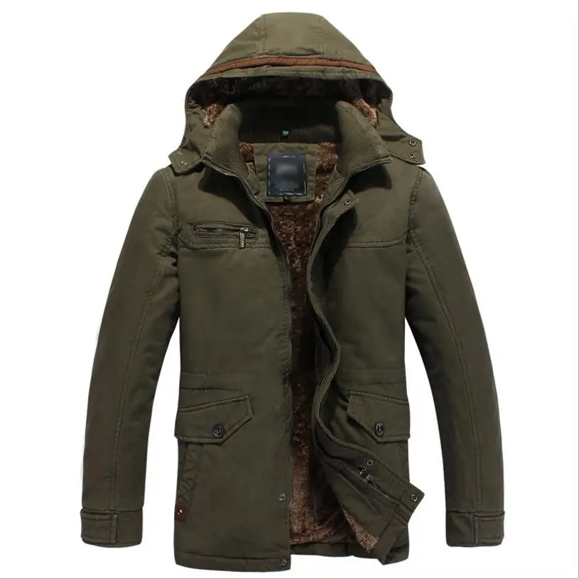 Зимняя мужская куртка с капюшоном, теплые пальто, новая модная мужская верхняя одежда, зимние теплые пуховики, повседневные зимние парки, Размер 4XL