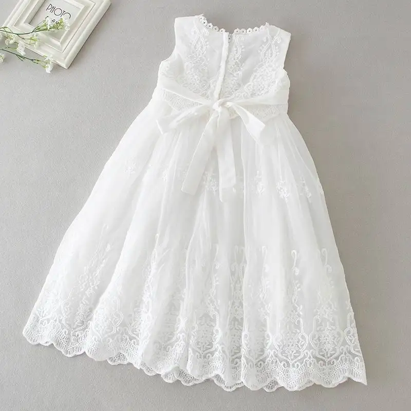 Розничная ; коллекция года; белое платье принцессы для крещения для новорожденных девочек; Детские костюмы на День рождения; Милая Кружевная свадебная одежда; 6130BB