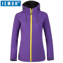 IEMUH брендовые походные Куртки ветрозащитные водонепроницаемые флисовые уличные куртки женские теплые пальто походные куртки с флисом