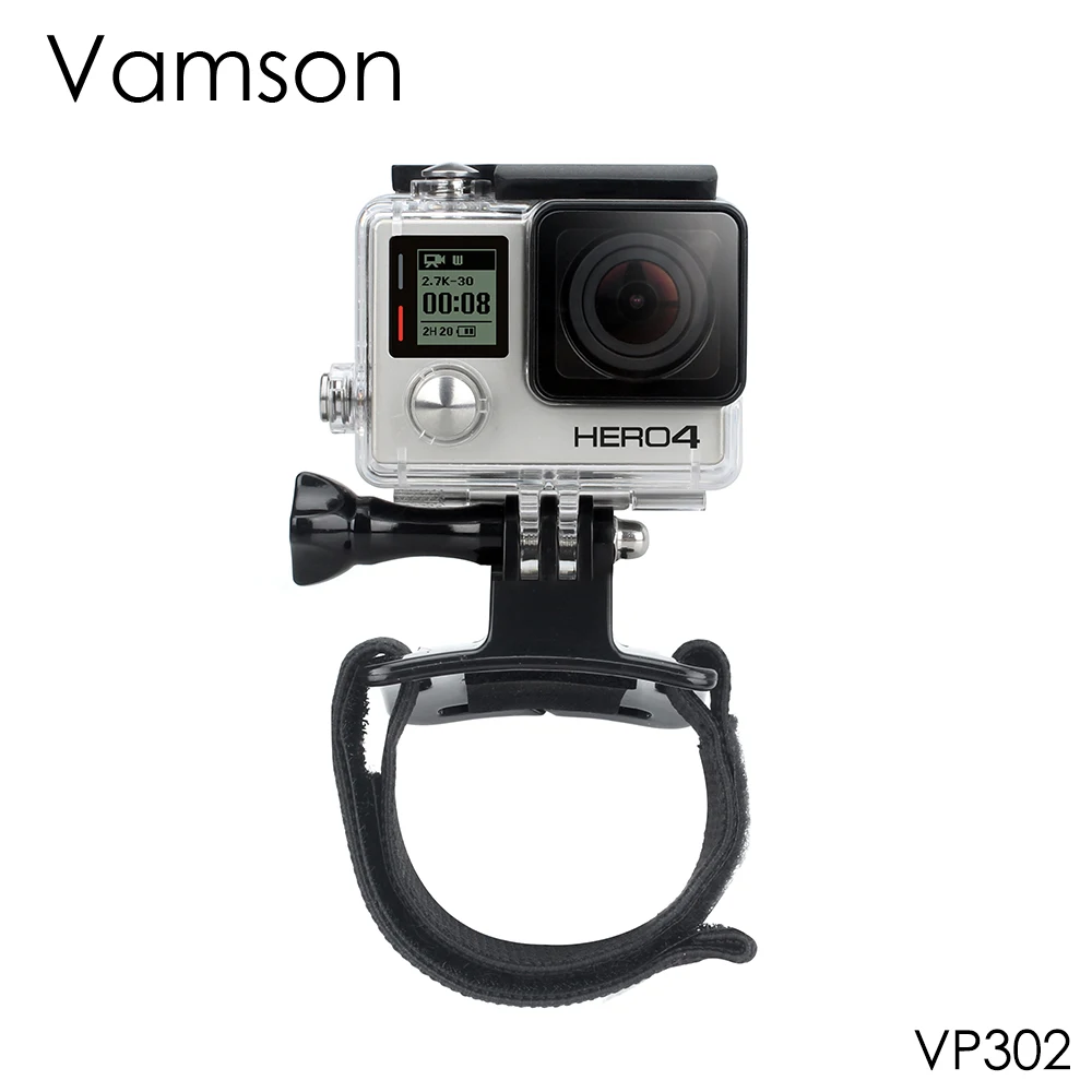 

Vamson Accessories for GoPro 4 Black Elastic Adjustable Wrist Strap Mount For GoPro Hero 4 3+2 1 for Xiaomi for SJCAM VP302