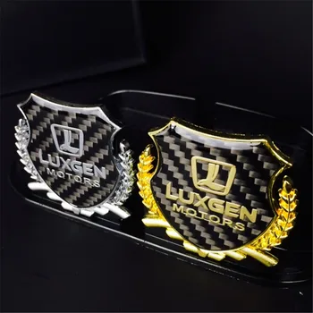

Car Styling Badge Auto Accessories for Luxgen 5 7 U6 U7 SUV S5 MASTER CEO MPV Emblem Carbon Fiber Body Window Sticker Car Decal