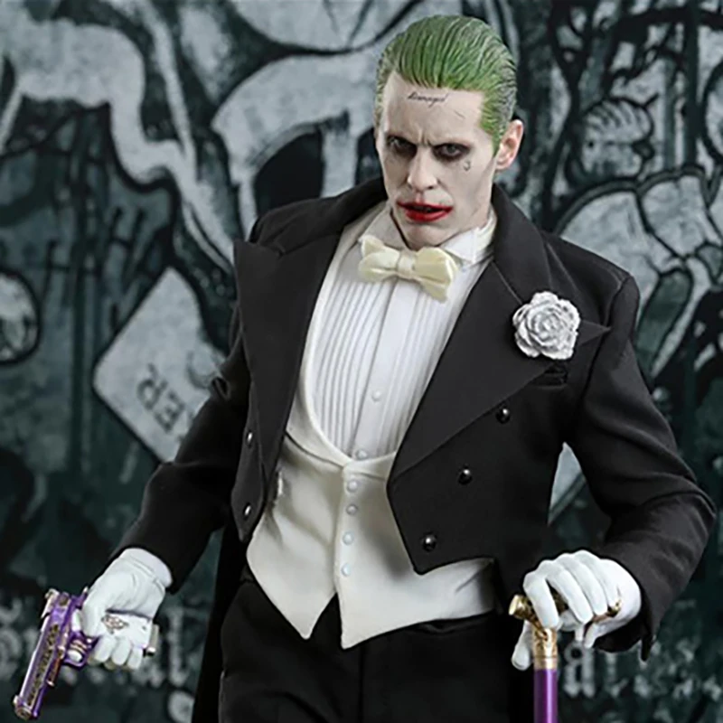 

Action Suicide Squad Joker Suit Ver. real clothes model toy figure movable Joker painted 29cm 1/6 sclae