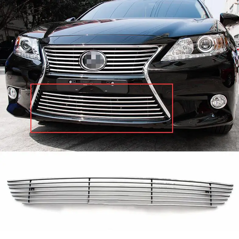 Front Lower Grill Grille Cover Trims Metal ForLexus ES350 2013 2014