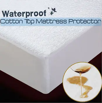 

Fully Fitted Waterproof Cotton Mattress Protector Filtted Sheet Queen/King/Super King