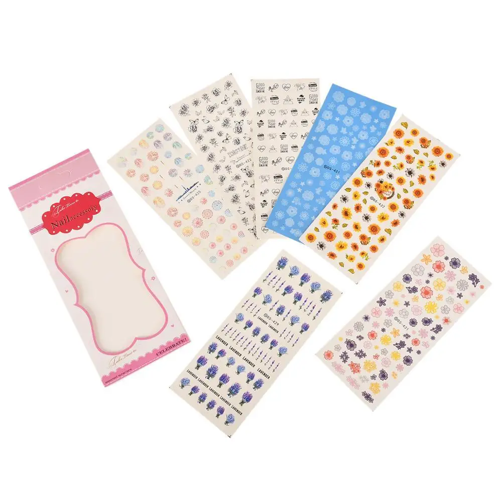 

Nail Sticker Small Fresh Lavender Aesthetic Sticker Watermark Sticker Flower DIY Nail Sticker