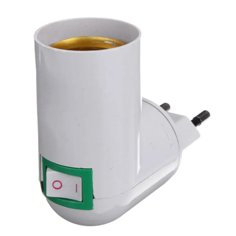 PBT PP To E27 Base LED Light Lamp Holder Bulb Adapter Converter Socket EU plug PBT PP To E27 Base LED Light Lamp Holder Bulb Adapter Converter Socket EU plug