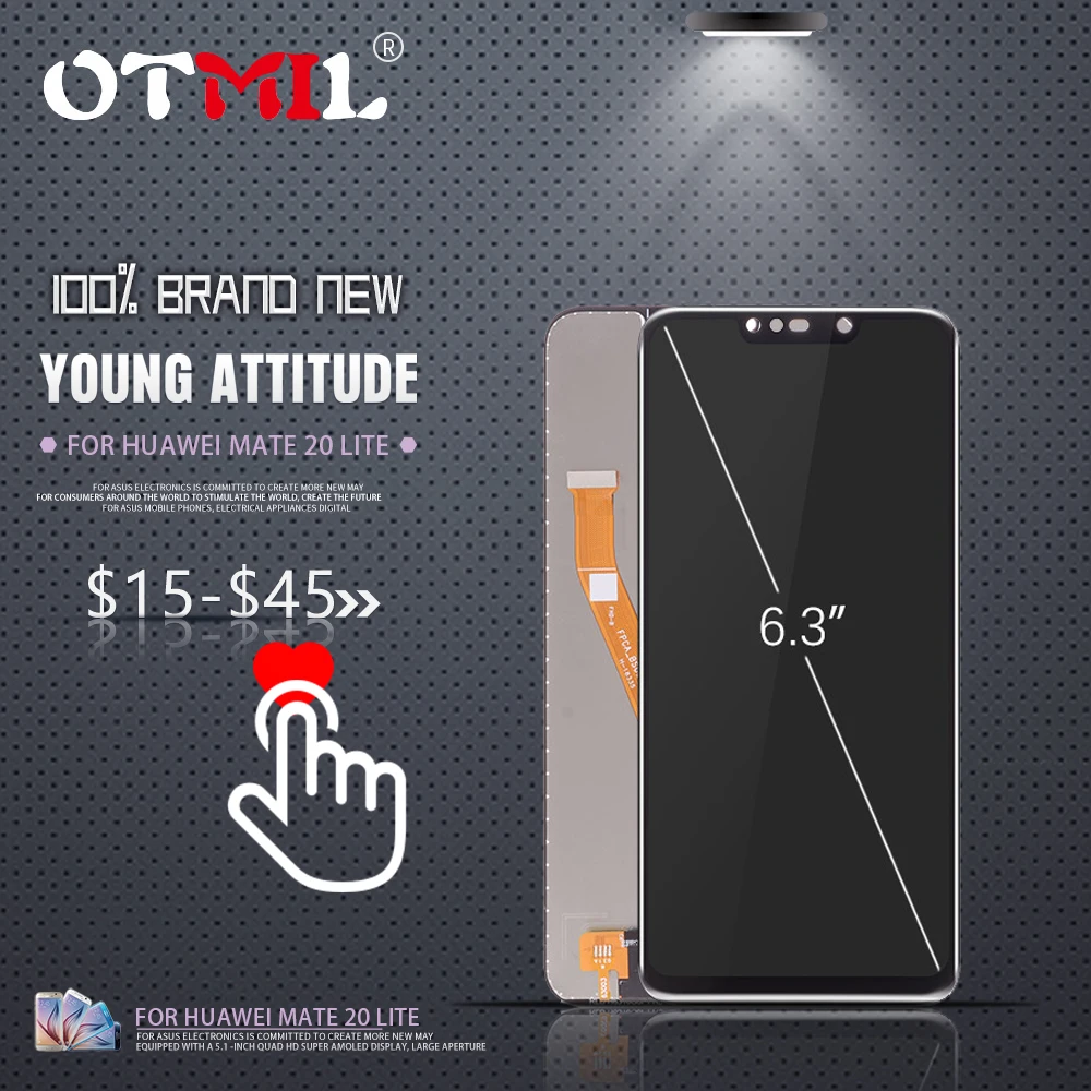 

OTMIL 6.3" For HUAWEI Mate20 Lite LCD Touch Screen with Frame Replacment For HUAWEI Mate 20 Lite Display SNE-LX1 SNE-L21 L23 #1