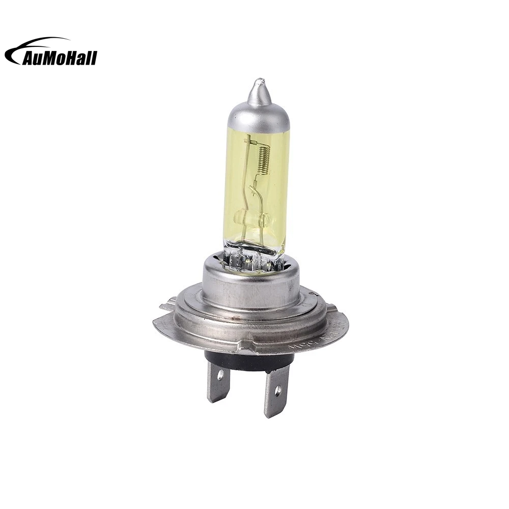 2pcs 55W Car Pure Yellow H7 12V P43T Headlight Fog Bulb Bulbs Light