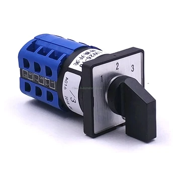 

AC 660V 32A 12 Terminals 3 Positions Rotary Selector Cam Changeover Switch