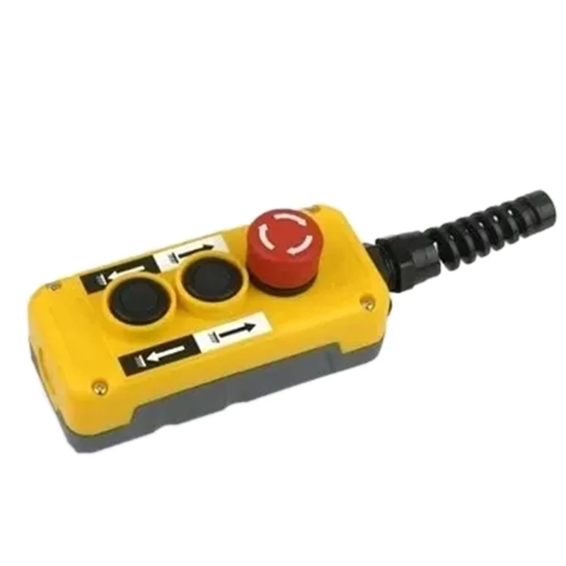 

5A Crane Push Button Switch Portable Emergency Stop Push Button on off Switch For Hoist Crane Pendant Control Station