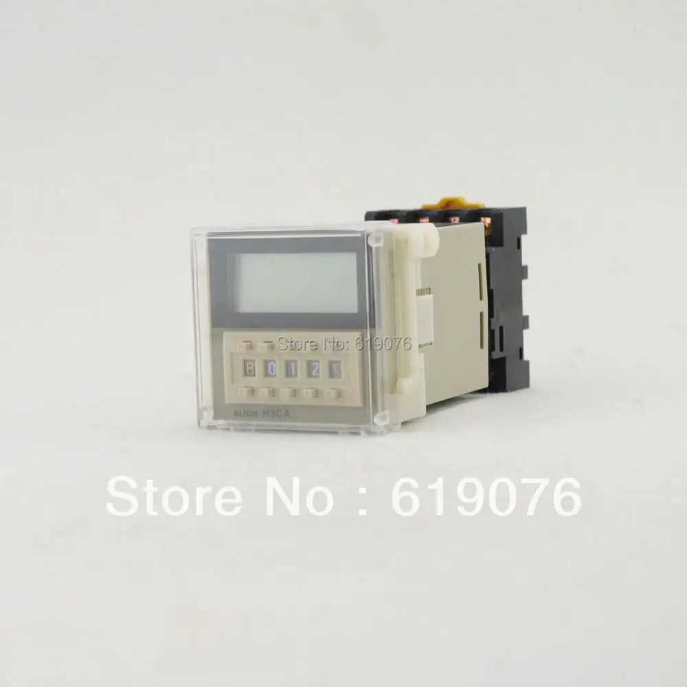 

Time Relay On Delay Solid State H3CA-A 24 to 240V 11Pins SPDT DIN Track Mounting high quality