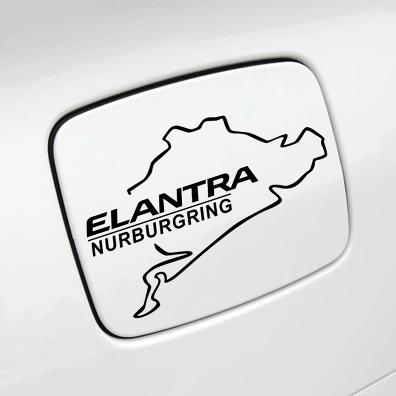 

Car Fuel Tank Cap Stickers Decals For Hyundai Elantra Captivating Racing Road Nurburgring Auto Vinyl Decoration Car Accessories