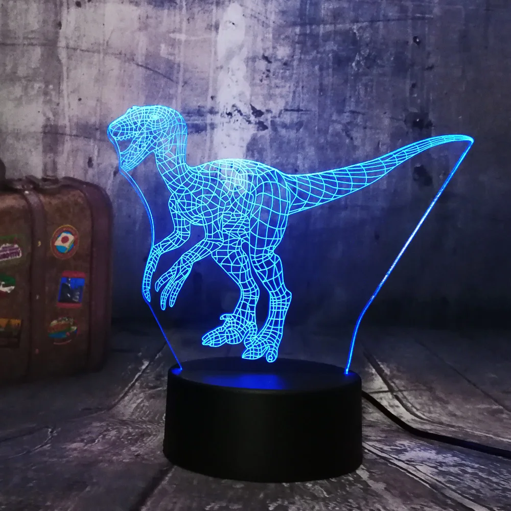Новый мир Юрского периода динозавр велоцираптор интеллектуальный синий 3D
