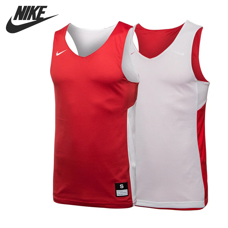 Мужские Оригинальные двусторонние футболки NIKE TANK спортивная одежда без