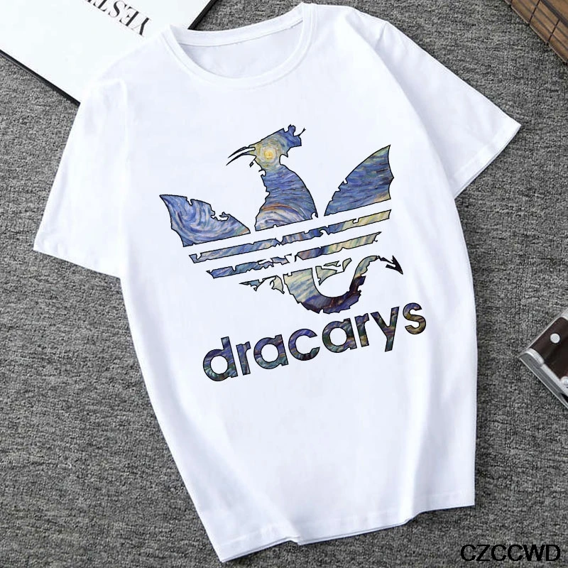 

CZCCWD Women Clothes 2019 Summer Fashion T Shirt Harajuku Dracarys Streetwear Tshirt Women Leisure Hipster Female T-shirt Tops