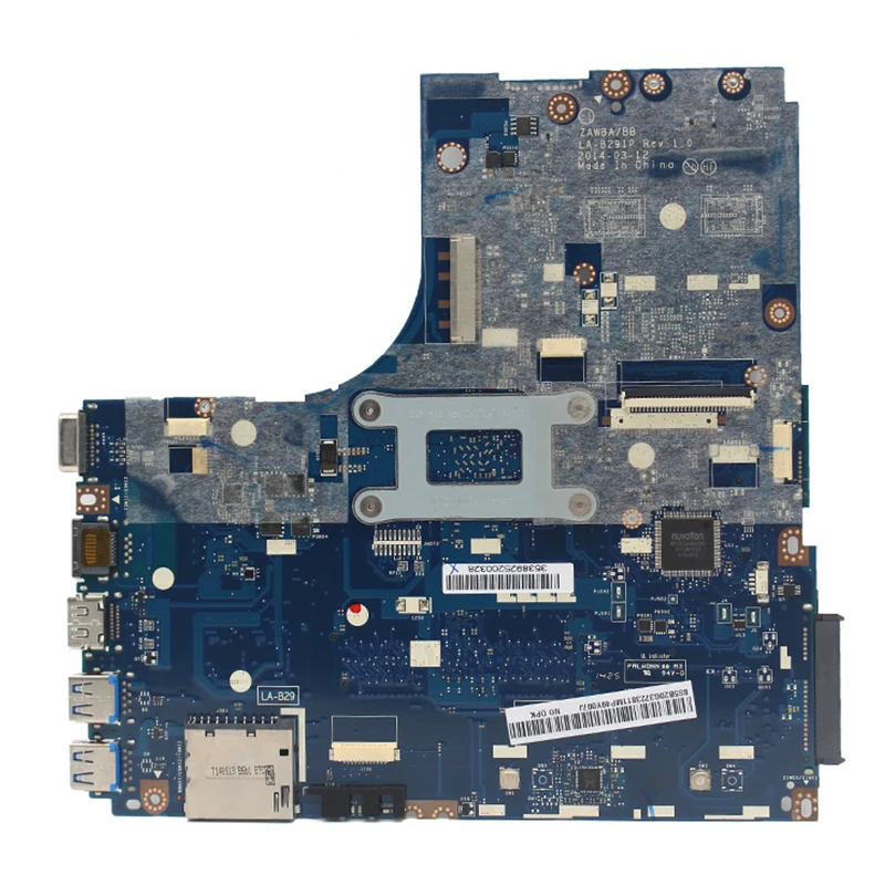 Оригинальная материнская плата для ноутбука Lenovo B50 45 CPU ZAWBA/BB E1 6010 5B20G3723811 100%