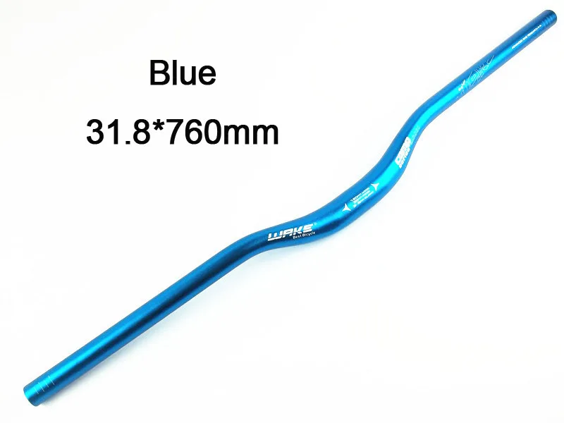 Велосипедный руль Алюминий сплав Аксессуары для велосипеда MTB руль для велосипеда, руль для шоссейного велосипеда, руль мульти-Цвета 720/740/760/780*31,8 мм - Цвет: blue 760mm