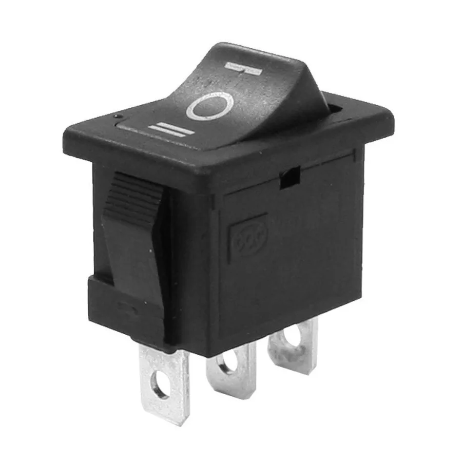 SPDT ON OFF ON 3 Position Snap In Boat Rocker Switch AC 250V 6A 125V 10A