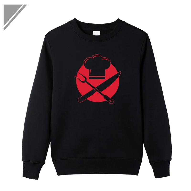Chef Symbols Mens Hoodie Pullover